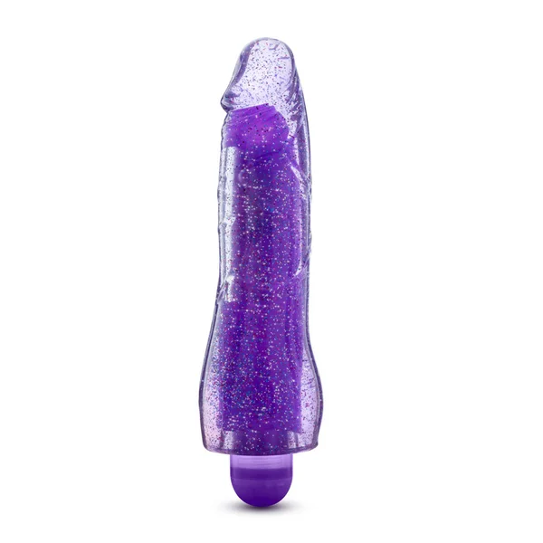 Glow Dicks - Molly Glitter Vibrator - Purple — image 10 of 11