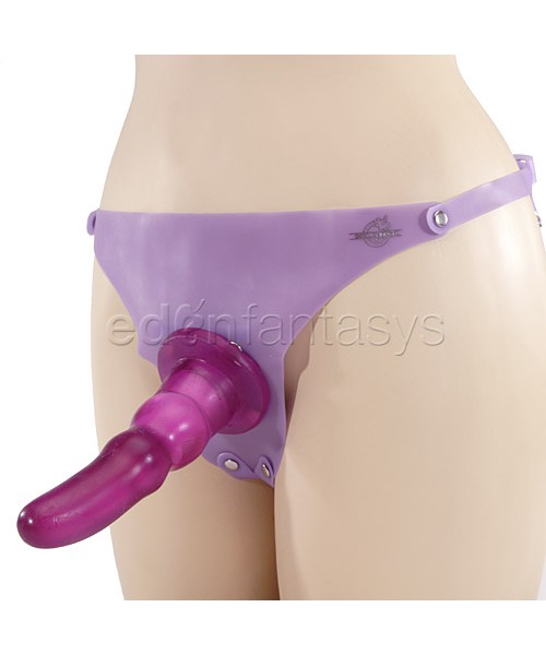 Vivid girls designer harness Jenna