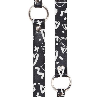 OUCH 1 6 Breathable Ball Gag with Graffiti Leather Straps