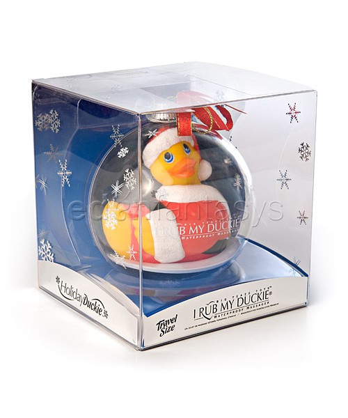 Holiday ball santa duckie