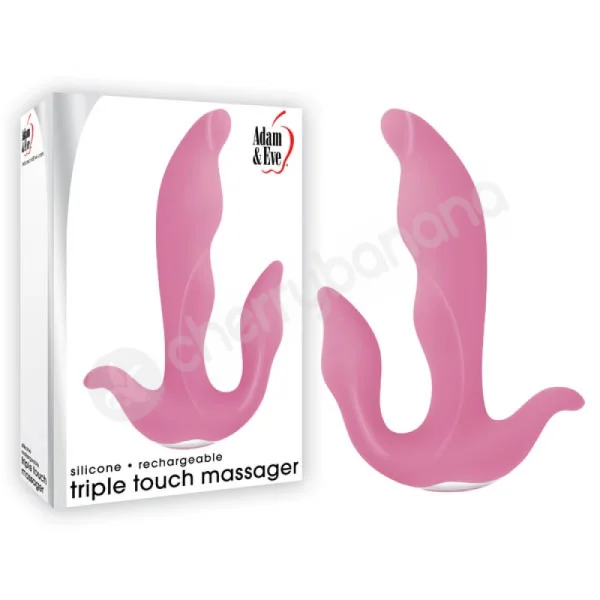 Adam & Eve Pink Triple Touch Massager