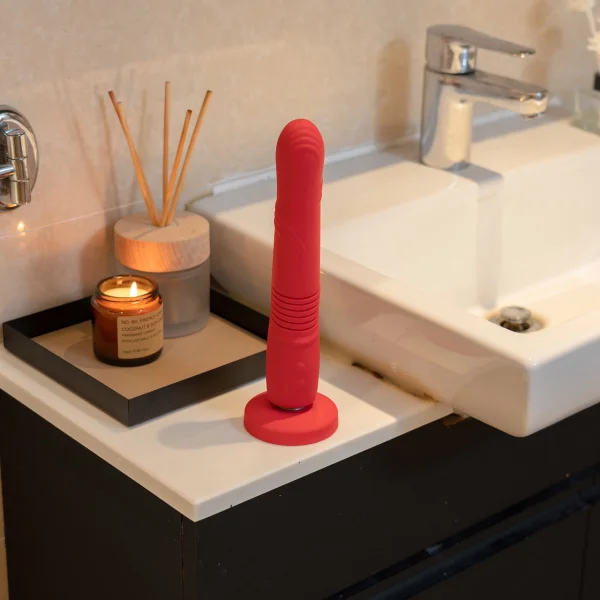Lovense Gravity App Enabled Silicone Waterproof Rechargeable Thrusting & Vibrating Dildo