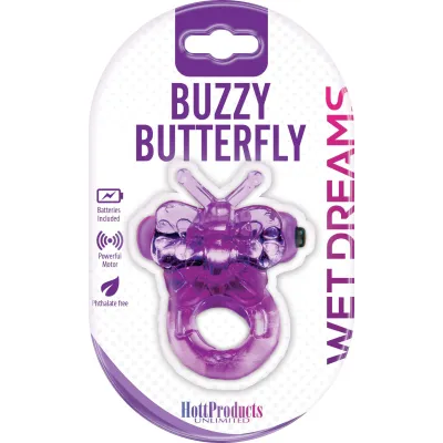 Purrfect Pet Buzzy Butterfly Purple