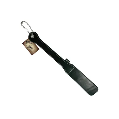 Sportsheets Edge The Classic Leather Slapper Black 45 Cm