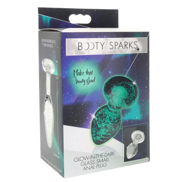 Booty Sparks Glow in the Dark Glass Plug