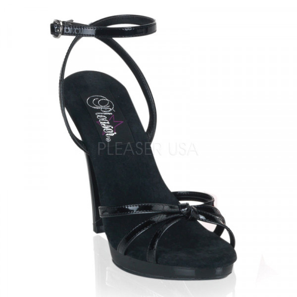 FLAIR-436 - 4 1/2" Stiletto Heel Strappy Ankle Wrap PF Sandal — image 9 of 16