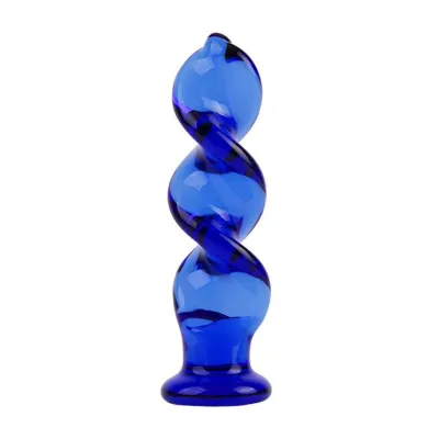 Lucent Spiraled Glass Massager
