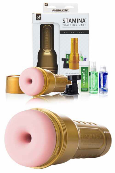 FleshLight Stamina Pink Pure Masturbator Value Pack