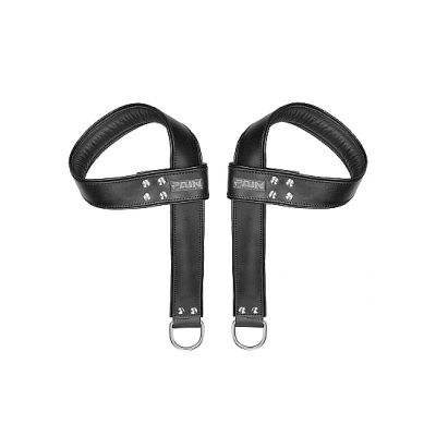 Suspension Cuffs Saddle Leather Hands Feet Black