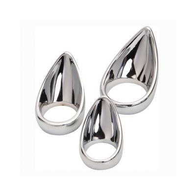 Steel Cock Ring With Taint Stimulator 15 Silver 1 5 Inch