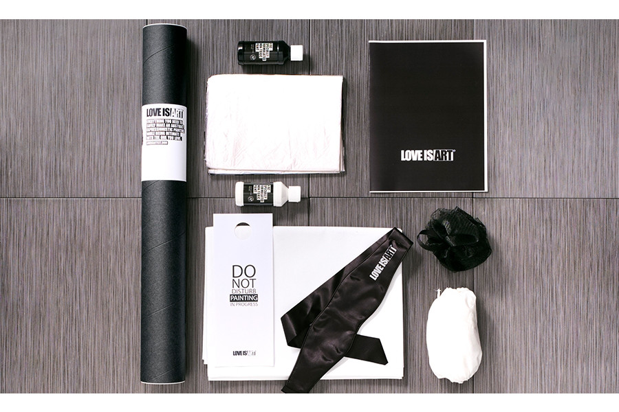 Love is Art Canvas & Paint Kit - Shades of Grey Edition