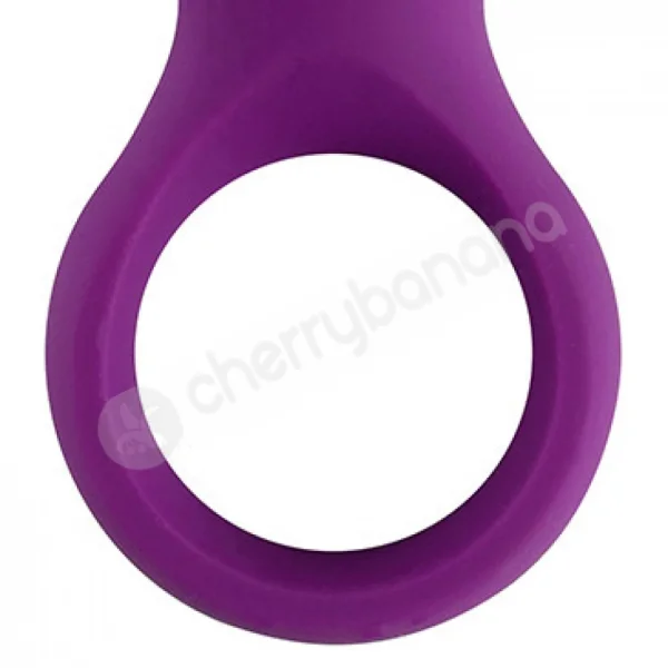 Cherry Banana Purple Rocket Vibrating Cock Ring