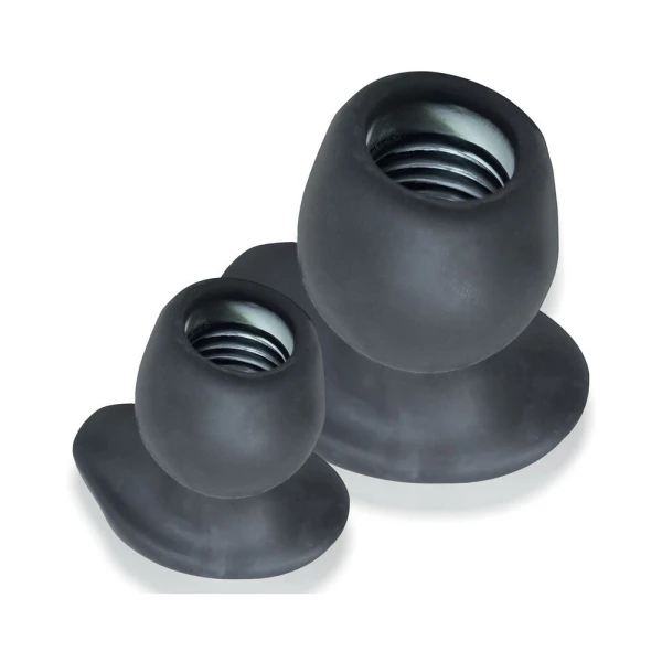 Butt Plugs:  Oxballs Morphhole-2 Gaper Plug Large Black Ice