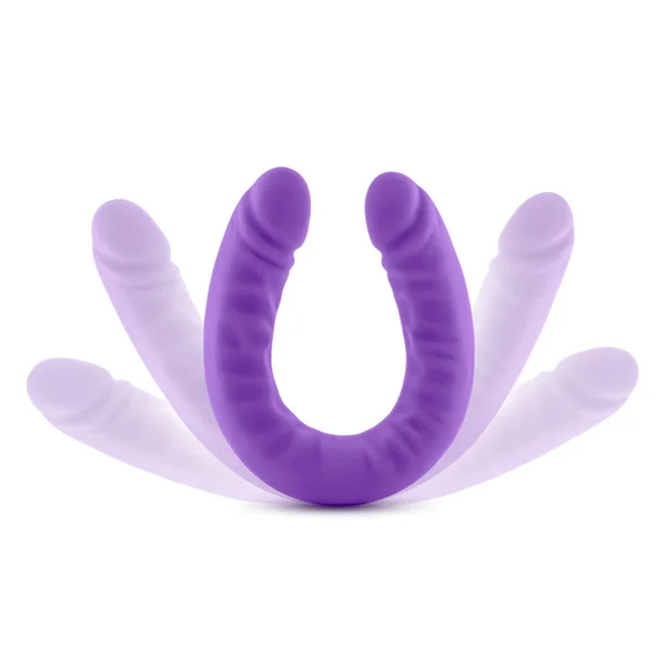 Ruse - 18 Inch Silicone Slim Double Dong - Purple — image 12 of 15
