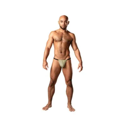 Men s Clothing Male Power Cabana Banana Posing Strap Yellow grey O s