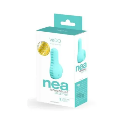 Vedo Nea Rechargeable Finger Vibe Tease Me Turquoise