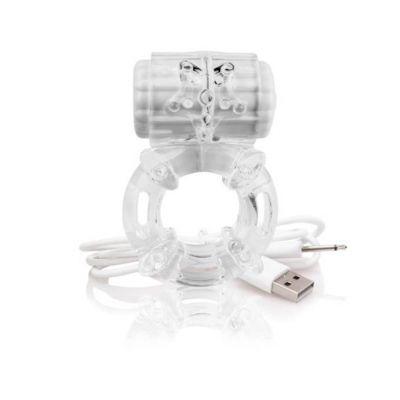 Charged Big O Vibrating Cock Ring Clear