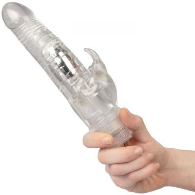 Bondara Crystal Clear Jelly Rabbit Vibrator