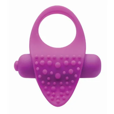 Versa Tingler Cock Ring Finger Vibe Clit Stim Purple