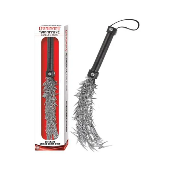 Dominant Submissive Collection Ultimate Spiked Chain Whip — image 5 of 5