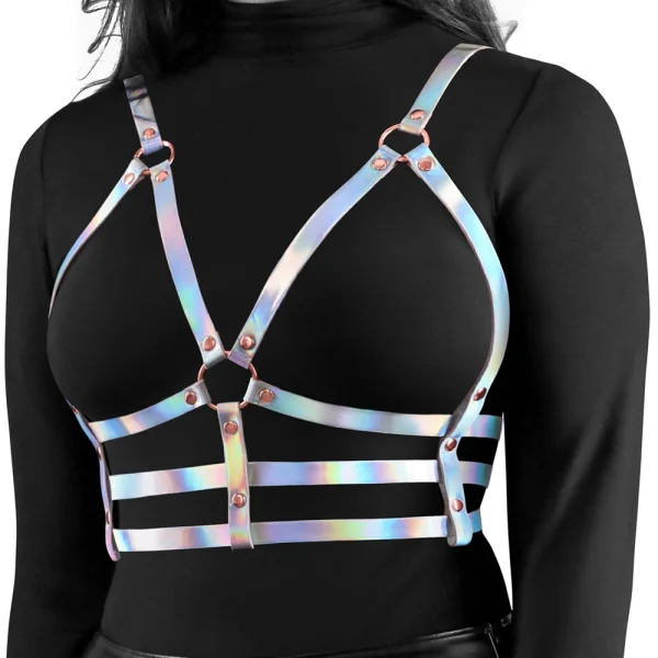 Cosmo Bewitch Chest Harness Small / Medium - Rainbow