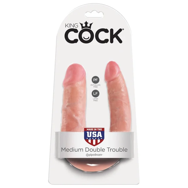 King Cock Double Trouble - Medium - Flesh — image 9 of 12