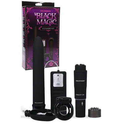 Doc Johnson Black Magic 4 Piece Pleasure Kit