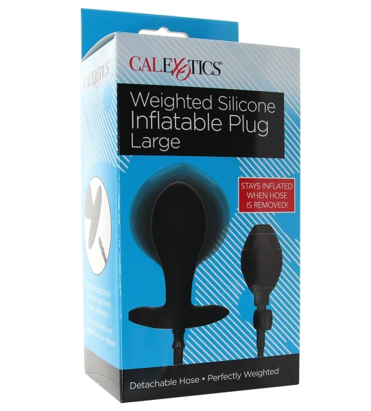 Weighted Silicone Inflatable Plug, Large