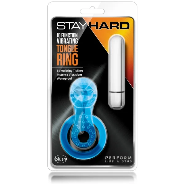 Blush Novelties Stay Hard Vibrating Tongue Ring