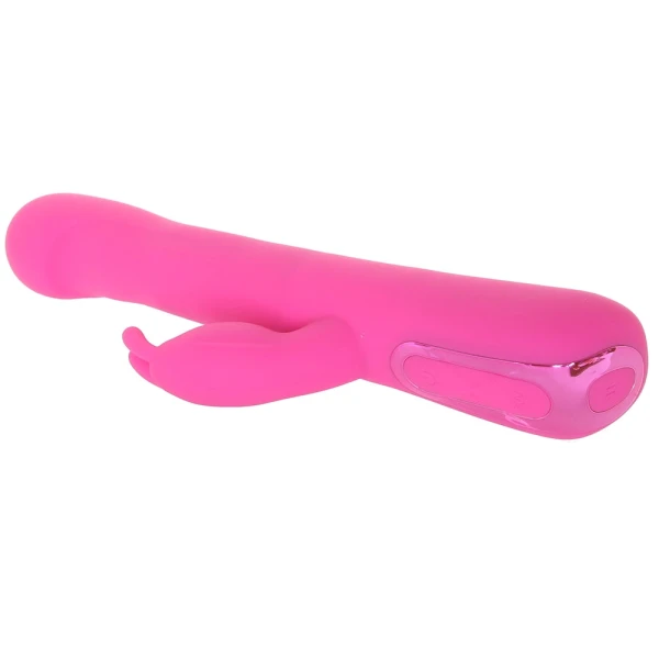 Jack Rabbit Elite Beaded G Rabbit Silicone Rechargeable Dual Stimulation Vibrator By CalExotics