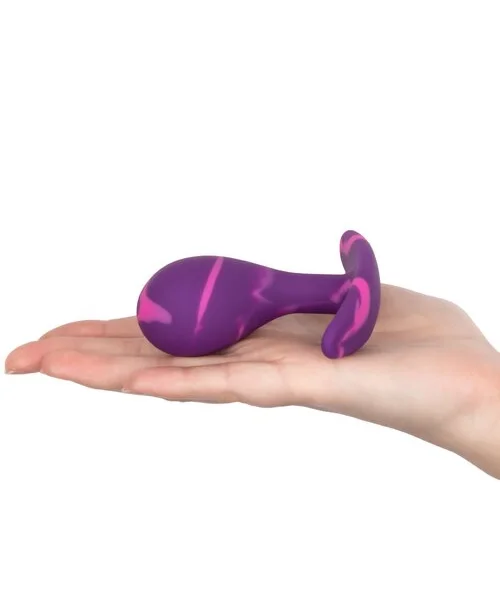 Mon Amour Purple Marble Silicone P-Spot Plug - 2.2, 2.5 or 3 Inch