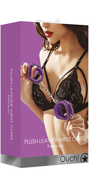 Plush Leather Handcuffs