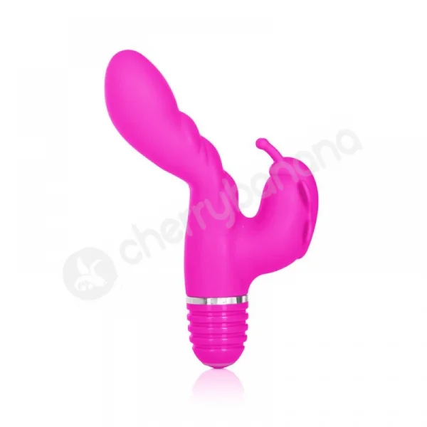 Silicone Bendies Bendi Butterfly Pink Vibrator