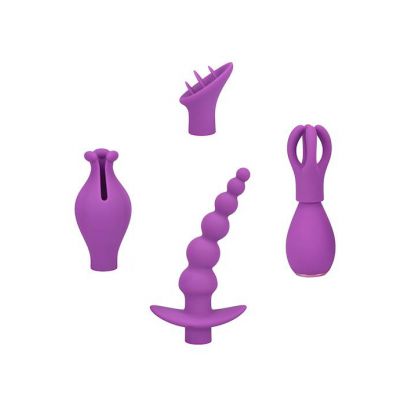Replaceable Head Massager Purple