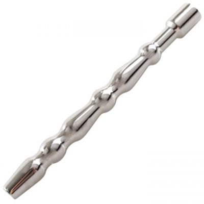 Torment Stainless Steel Thick Through Hole Penis Plug 12cm