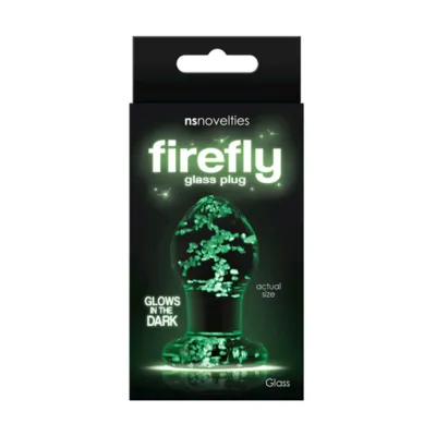 Firefly Glass Plug Clear Small