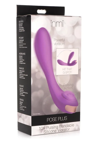 Pose Plus 10X Pulsing Bendable Silicone Vibrator — image 7 of 13