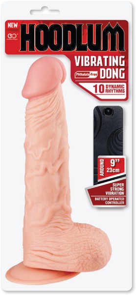 9" Vibrating Dong (Flesh)