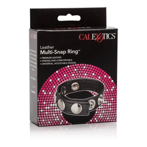 Leather Multi-Snap Ring — image 10 of 14