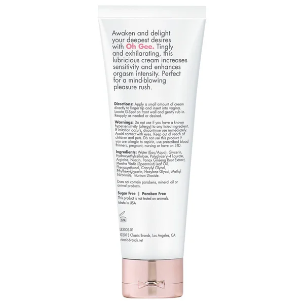 Oh Gee G-Spot Gel Fragrance Free 1 Fl. Oz — image 6 of 7