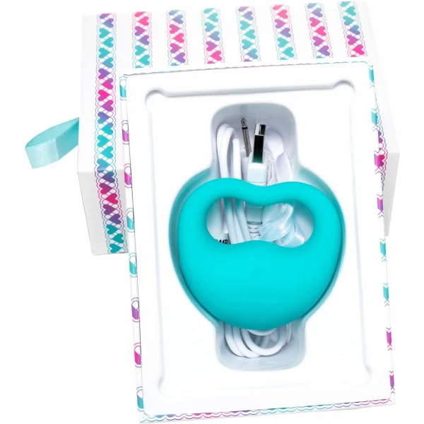 Lovelife Rev Rechargeable Silicone Easy-Grip Finger Vibrator - Turquoise