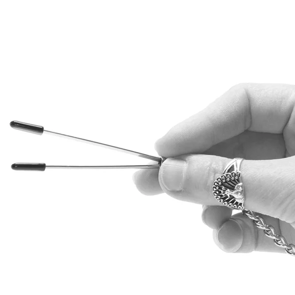 Adjustable Tweezer Nipple Clips With Chain