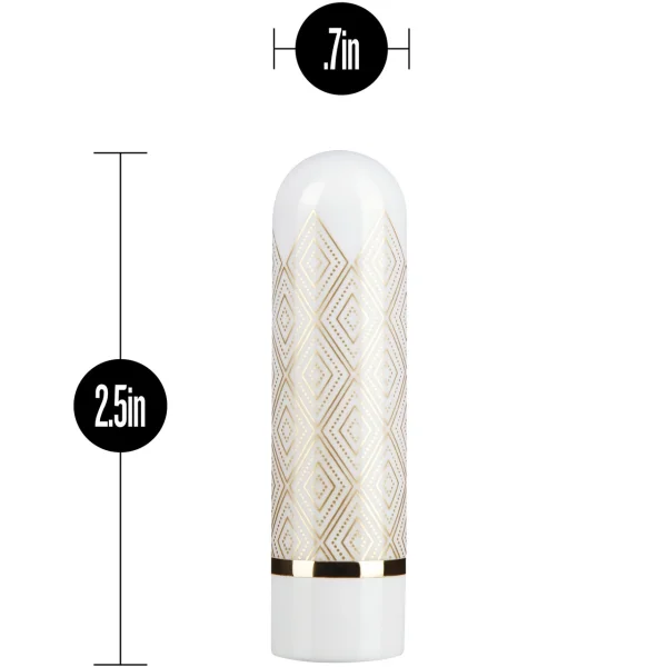 Blush Novelties The Collection Glitzy Deco Bullet Vibrator, Gold