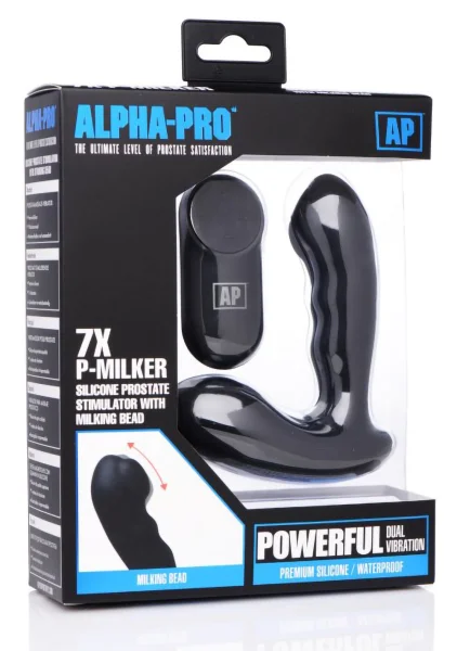 Alpha-Pro 7X P-Milker Prostate Stimulator with Milking Bead