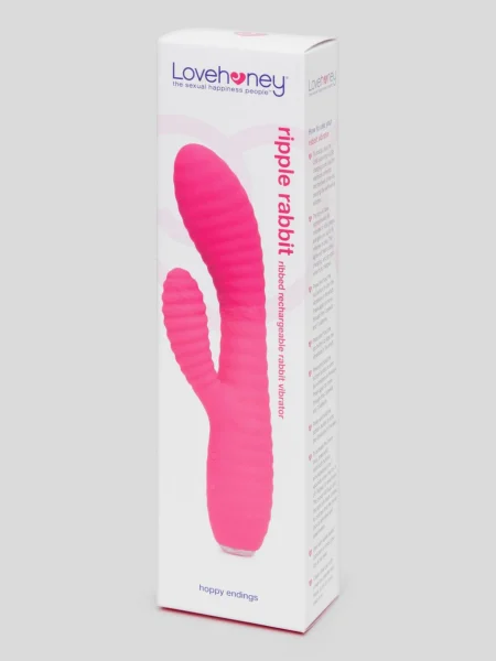 Lovehoney Ripple Rabbit Rechargeable Silicone Ribbed Rabbit Vibrator