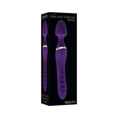 Adam Eve The Dual End Twirling Wand Silicone Purple