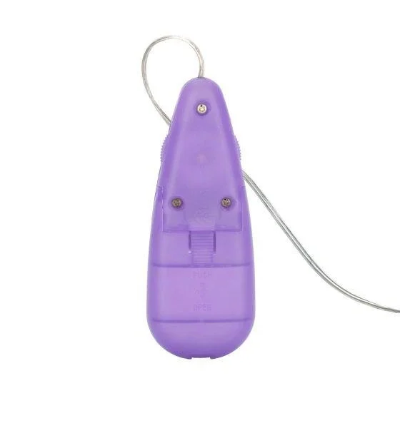 Silicone Slims Nubby Bullet Vibrator Purple