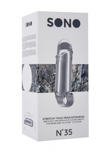 No.35 - Stretchy Thick Penis Extension - Translucent Penis Extensions