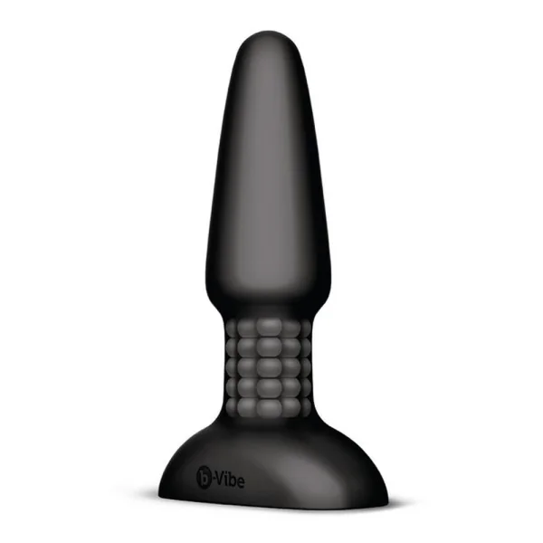 b-Vibe Rimming Plug 2 - Waterproof Remote Control Vibrating Anal Toy - Black