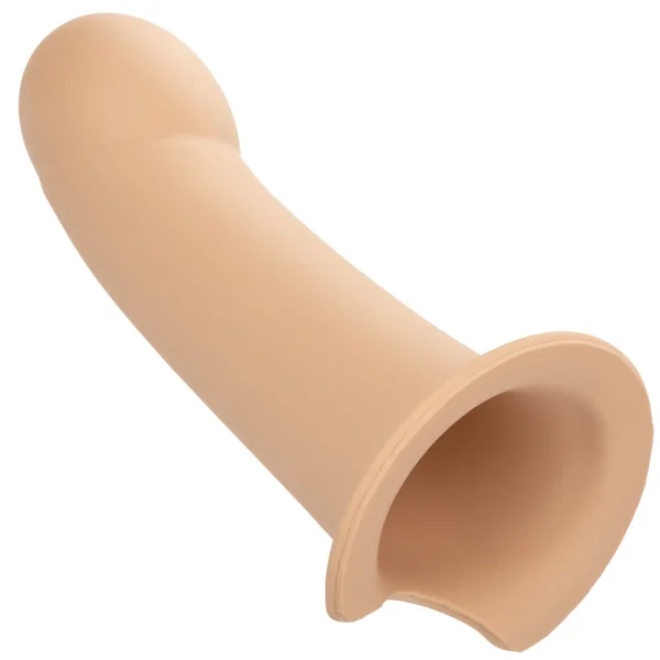 Performance Maxx Silicone 6.25" Hollow Penis Extension With Harness By CalExotics - Vanilla